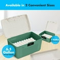 thumbnail image 6 of SereneLife Lockable Storage Container Bin, 6.5 Gallon Capacity Heavy Duty Storage Box with Combination Lock, Green, 6 of 6