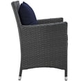 thumbnail image 2 of Canvas Navy Sojourn Dining Outdoor Patio Sunbrella Armchair, 2 of 3