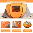 thumbnail image 4 of TY Arts & Culture Outdoor Portable Waterproof Foldable 4-Person Camping Tent  Orange, 4 of 15