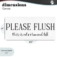 thumbnail image 4 of Stupell Industries Not Show & Tell Bathroom Canvas Wall Art, design by Lettered and Lined, 4 of 8