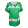 thumbnail image 4 of Aloohaidyvio Tops Clearance,Womens Fashion Printed T-Shirt Short Sleeves Blouse Round Neck Casual Tops, 4 of 4