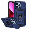 thumbnail image 4 of COM1950s Car Phone Mount, Clear Phone Case, Magnetic Car Finger Ring 3-In-1 Phone Case, Slide Camera Cover Phone Case with 360° Rotation Ring Stand for I-Phone 13/14/Pro/Pro, Phone Case Wallet, 4 of 4