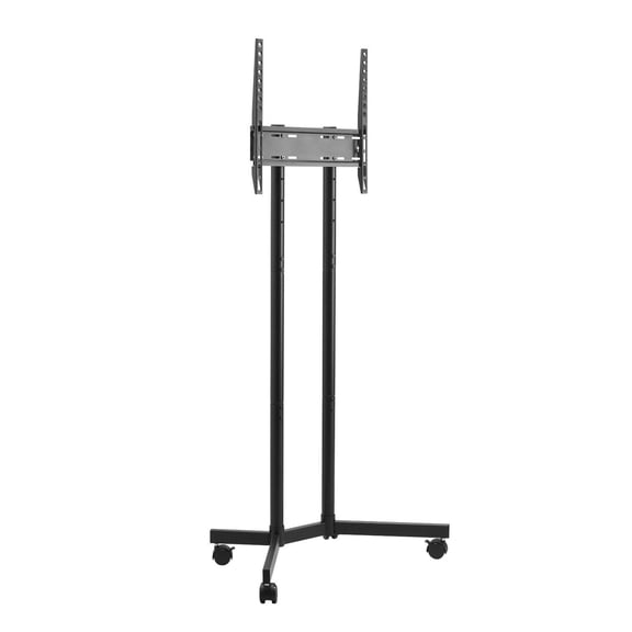 Rolling TV Stand 32-65 Inch, Mobile TV Cart with Wheels, Height Adjustable, Portable TV Mount for Living Room, Bedroom, Office, Max 88lbs, VESA 400x400mm