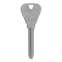 Hillman 5965579 Automotive Universal Key Blank for H70 Double Sided for Ford - Case of 10, Silver