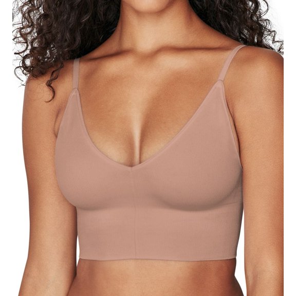 Women's Maidenform DM2302 Pure Comfort Feel Good Seamless Side Brami (Iced Mocha L)