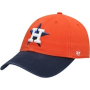 Men's '47 Orange Houston Astros Clean Up Adjustable Hat - OSFA