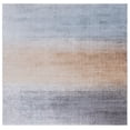 thumbnail image 2 of SAFAVIEH Tacoma Lue Abstract Machine Washable Area Rug, Grey/Rust, 8' x 8' Square, 2 of 13