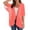 Orange, variant on Summer Lightweight Casual Chiffon Short Sleeved Up Cardigans (Women), S-3XL