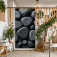 thumbnail image 7 of Smooth Black River Stone Patterned Background Banner Party Decorations Photography Props Event Backdrop Festival Decor Background for Celebrations, 7 of 7