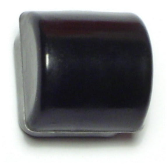 13/16" Black Plastic Inside Square Rocker FTP-053 (6 pcs.)