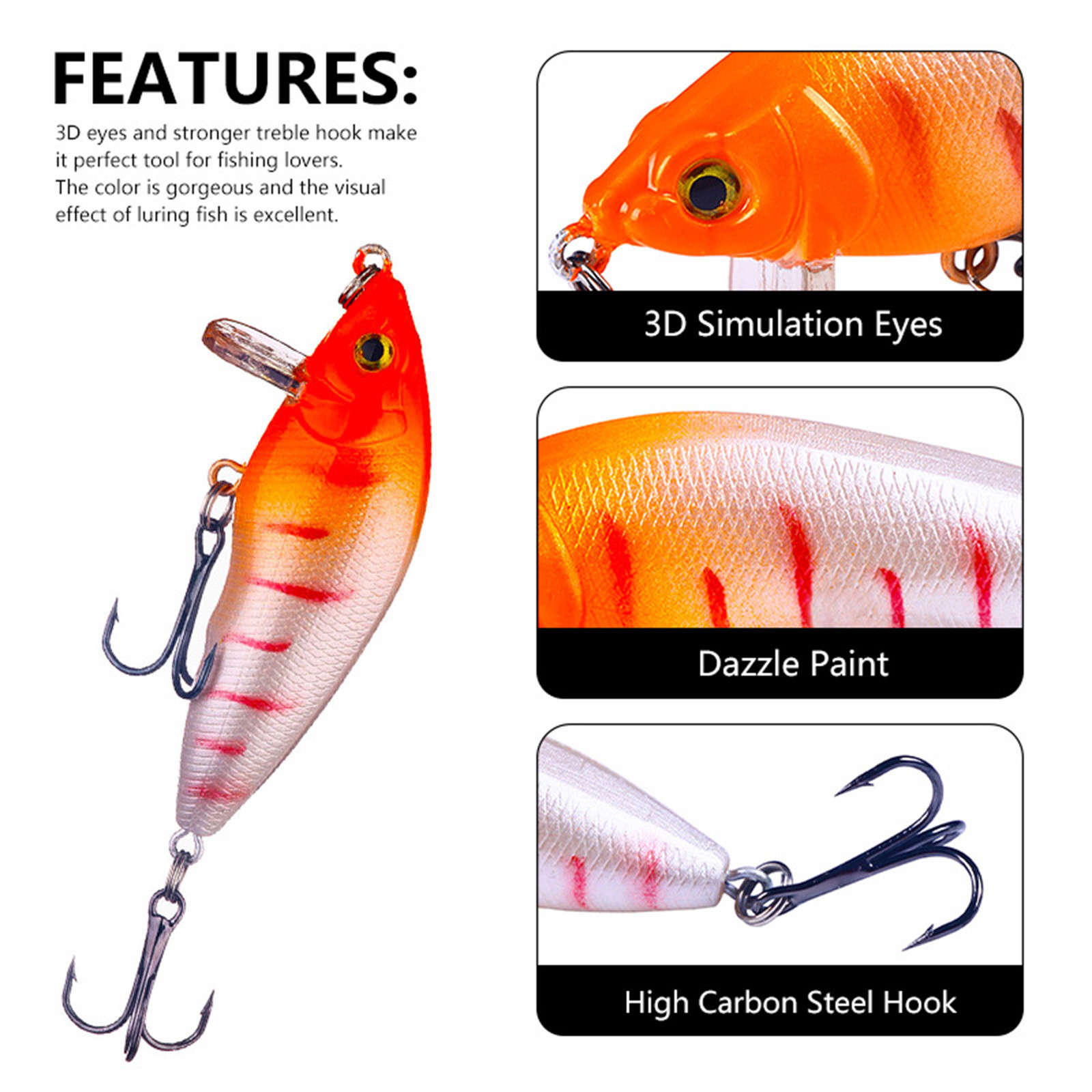LWVITH 20 Pack Fishing Lures Kit, Soft Plastic Fish Bait Set with Crankbaits Spoons, Lifelike Floating Sinking Lures for Freshwater Saltwater, Bass Trout Salmon Fishing Tackle, Angler Gift