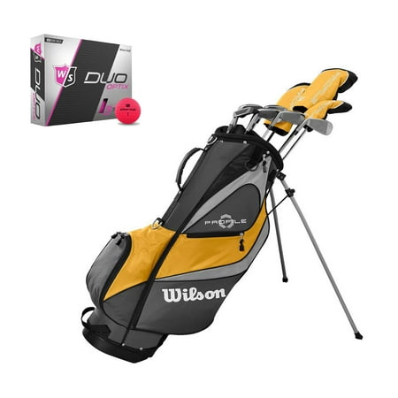 Graphite Stand Bags - Wilson Profile XD Men's RH Flex Graphite Steel Golf Club Stand Bag Set and Balls