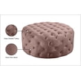 thumbnail image 3 of Meridian Furniture Addison Button Tufted Pink Velvet Ottoman and Bench, 3 of 4
