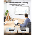 thumbnail image 2 of Belkin ConnectAir Wireless HDMI Display Adapter for USB C Laptop, Tablet, Phone, Projector – Compact Plug & Play Receiver, 1080p@60Hz HD Streaming, Screen Sharing, Travel Accessories - No WiFi Needed, 2 of 7
