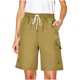 thumbnail image 1 of Mujeres Pantalones Cortos Casual, Primavera/Verano Color Sólido, Ropa de Trabajo Bolsillo Pantalones Cortos para Mujeres, 1 of 7