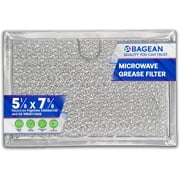 Microwave Filter Replacement 5.12” x 7.64” Fits Frigidaire 5304464105 WB06X10608 GE Microwave Filter - Aluminum Mesh Screen Grease Filter - Filters Air Entering Over the Range Oven Vent Fan (1-Pack)
