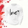 thumbnail image 6 of EchfiProm Mens T shirts Waffle Long Sleeve Shirts White Valentine Love Summer Tops for Adult Graphic XL, 6 of 8
