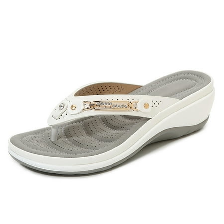

Women Soft Arched Sole Slippers Non Slip And Soft For Indoor Use White 39