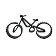thumbnail image 2 of Mountain Bike Sculpture Minimalist Line Art Cycling Silhouette Home Décor, 2 of 6