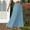 Light Blue, variant on Elastic Waist Maxi Skirts for Women Flowy A-Line Skirts Summer Beach Pocket Vacation White Plain Ladies Swing Skirts