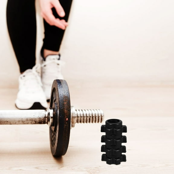 OULII Screws for Weights Black 4Pcs 1.9In PE Material Dumbbell Fixing