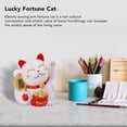 thumbnail image 3 of Lucky Fortune Cat, 5.5 Inches Lucky Cat Waving Arm, Battery Operated Fortune Cat Statue Decorations Symbol For Fortune Money And  Luck Fengshui Lucky Cat For Shops, Restaurants, 3 of 8