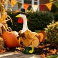 thumbnail image 5 of Aurorax Thanksgiving Porch Goose Outfit Turkey for 17/19/23 inch,Goose Clothes for Cement Goose Porch Goose,Holiday Yellow Porch Goose Costume for Outdoor Yard Harvest Decor, 5 of 7