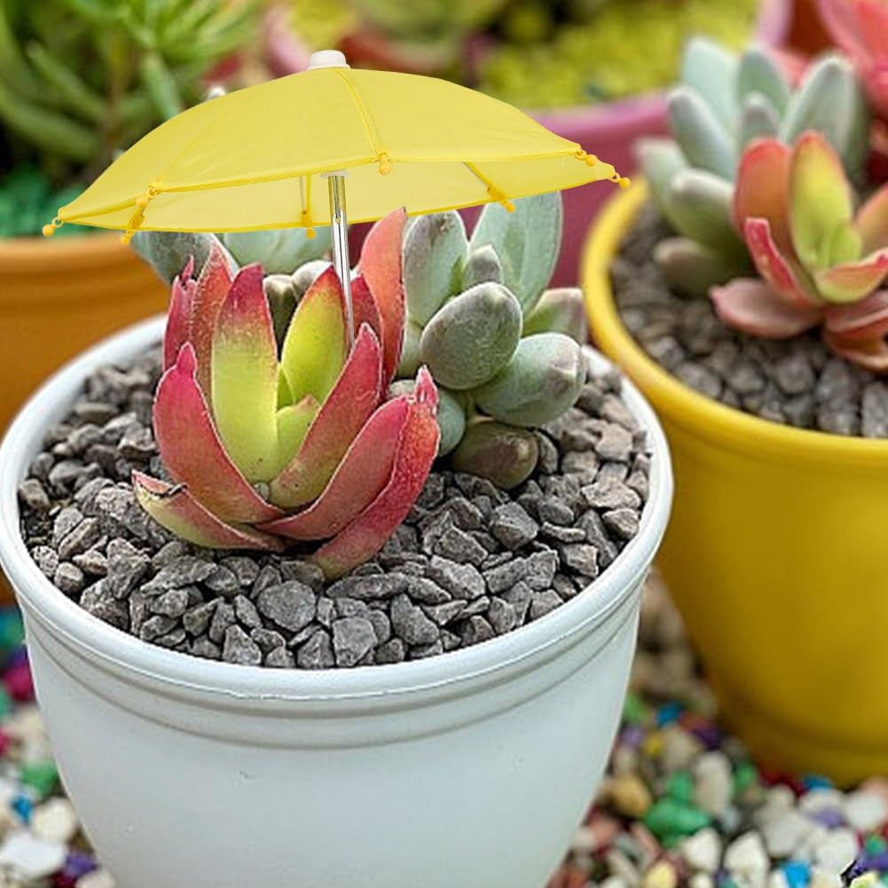 1set 10pcs 10 colors Mini Polyester Umbrella Stainless Steel & Plastic Umbrella Making Supplies for Dolls Accessories Mixed color 215x60x19mm 1pc/color