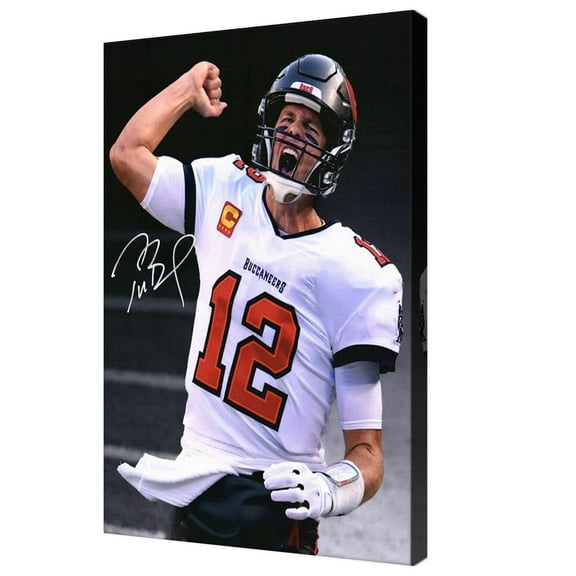 American Football Sports Tom Brady Poster For Kids Fun Teen Birthday Christmas Gifts Tom Brady Rugby Star Posters Frames Canvas Wall Art Print Picture For Home Room Decor