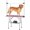 Pink, variant on PawHut Adjustable Dog Grooming Table with 2 Safety Slings, Blue
