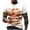 White, variant on EQWLJWE Men's Short Sleeve Tee Men Casual Round Neck Muscle 3D Digital Printing Pullover Fitness Sports Shorts Sleeves T Shirt Blouse
