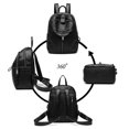 thumbnail image 4 of Mochila Vintage PU Ygjytge Color Sólido Gran Capacidad, 4 of 9