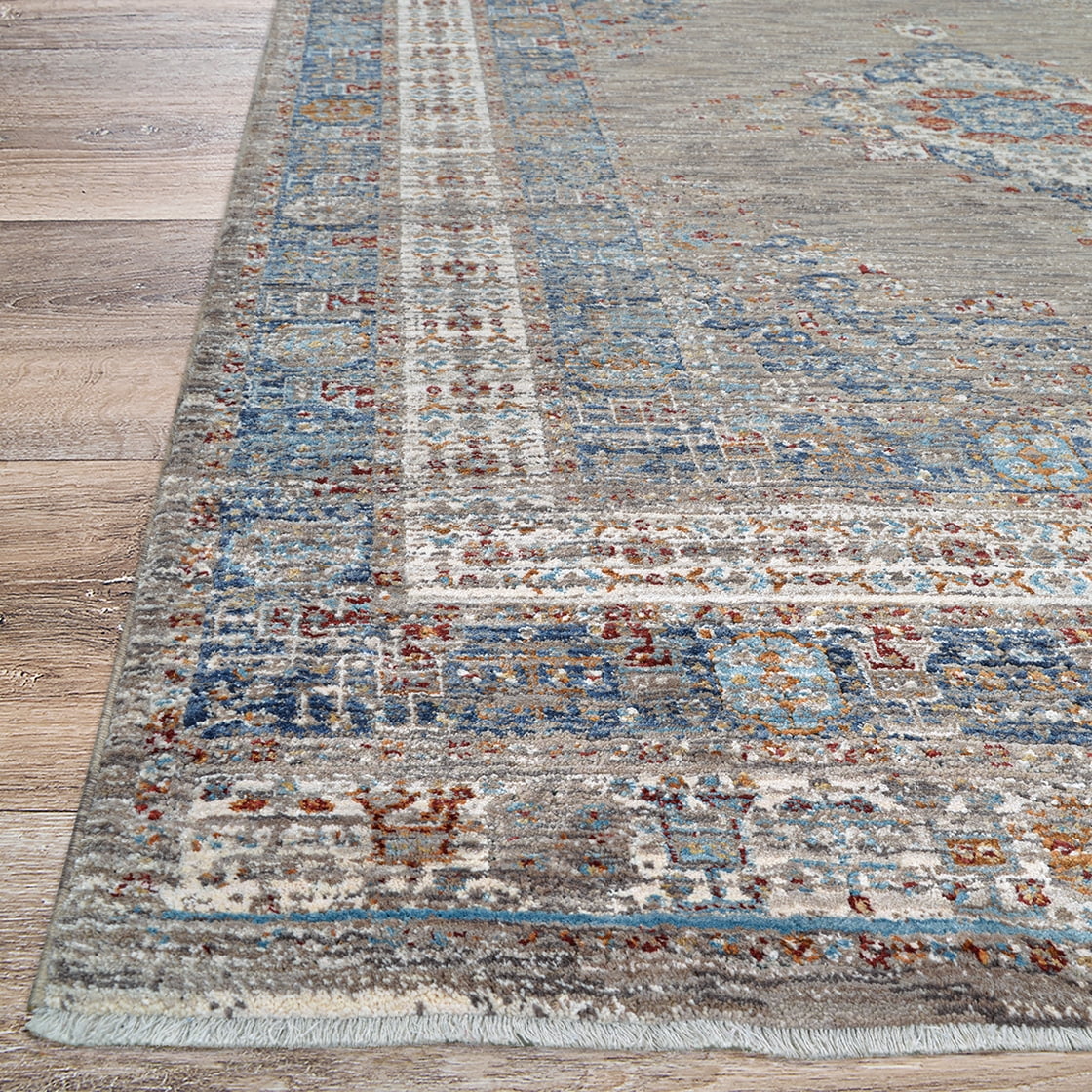 Couristan Nostalgia Hamadan Area Rug, Tawny-Denim, 7'10" x 10'9"