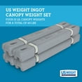 US Weight Four 15-Pound Ingot Canopy Weights Secure Tents and Canopies