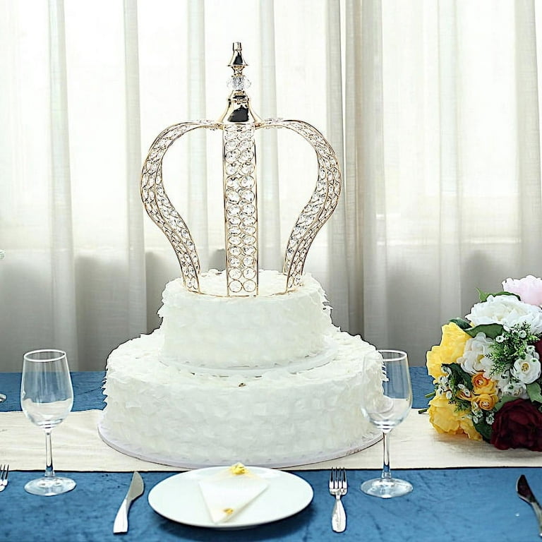 BalsaCircle 4 Gold Metal Crown Cake Topper Princess Kids Birthday Wedding  Party Decorations - Walmart.com