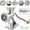 White, variant on Heavy Duty Meat Grinder Mincer Stuffer Manual Sausage Filler Sauce Maker Machine