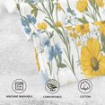 thumbnail image 5 of Yayeee 100% Cotton Hand Towels for Bathroom 16" x 28" Soft Absorbent Kitchen Towel, Yellow Floral, 5 of 7