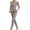 Gray thermal underwear for women, variant on LangJing Womens Long Johns Thermal Underwear Set Seamless Winter Warm Base Layer Sets Soft Stretch Winter Clothes 2026 White,XL