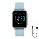 thumbnail image 3 of Reloj inteligente Heartrate Presión arterial Oxígeno Reloj de pulsera Temperatura corporal Control táctil Reloj impermeable, azul claro Inevent EL001549-07B, 3 of 7