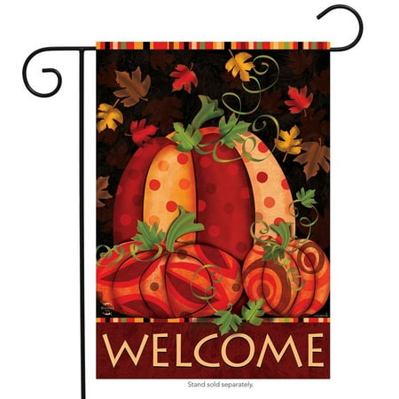 - Fall Festival Pumpkin Garden Flag Primitive Autumn Leaves 12.5