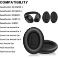 thumbnail image 3 of Almohadillas de repuesto Meliya para auriculares Bose QuietComfort 35 y QuietComfort 35 II. Almohadillas de cuero proteico suave y espuma aislante de ruido para Bose QC 35ii/35/25/15, 3 of 8