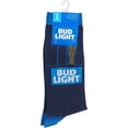 thumbnail image 2 of Bud Light - Beer Novelty Fun Crew Socks Gift for Men - One Size Fits All, Bud Light (Blue), 2 of 2