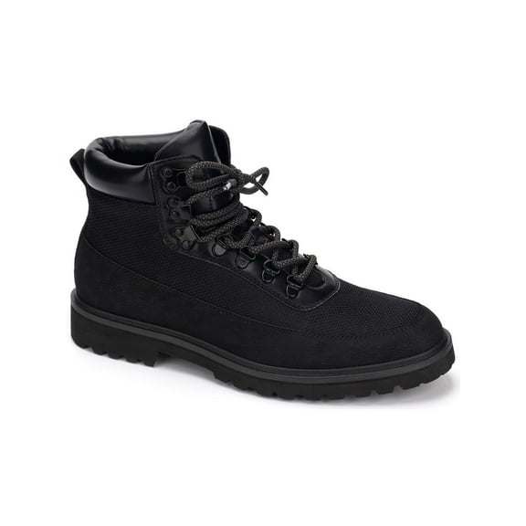 Kenneth Cole Reaction Mens Klay Leather Ankle Combat & Lace-up Boots