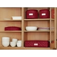 thumbnail image 5 of Covermates Keepsakes - Quilted Divider Set - Set of 4 - Scratch & Breakage Protection - Stain Resistant - Machine Washable - China Storage, Red, 5 of 6