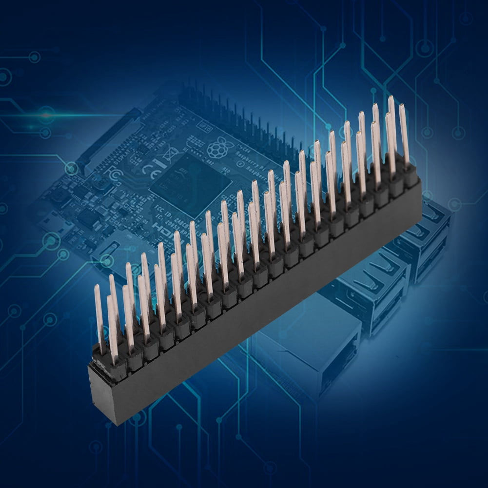 3pcs 2 x 20 Pins 2.54m Pitch Extra Tall Female Dual Row Short Pin ...