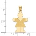 thumbnail image 2 of 14k Yellow Gold Girl Charm, 2 of 3