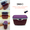 Red, variant on BJSNEIF Car Trash Can with Lid PU Leather Top Leakproof Waterproof 1 Pack