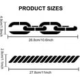 thumbnail image 2 of Chain Hemp Rope Stencil Chain Link Stencil 11.8×11.8inch 3 Chains and 2 Ropes Pattern with Paint Brush for Decor on Walls Fabric Furniture Art Craft, 2 of 9