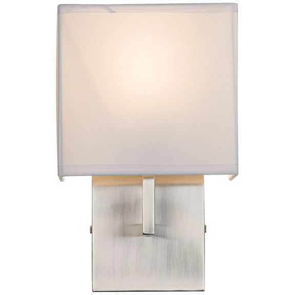 George Kovacs Nickel 11 1/4" High Half-Shade Wall Sconce