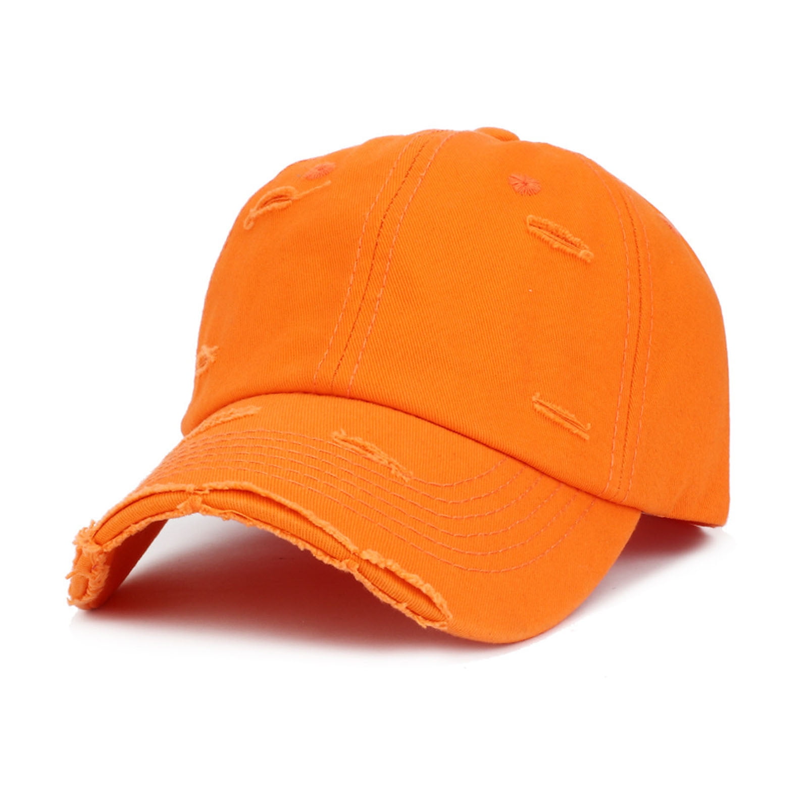 Baseball Cap Orange(Washed) Golf Dad Hat Men Women Plain Cap 6 Panel Hybrid Corduroy Relaxed Golf Hat Dad Cap(6647) main image 4